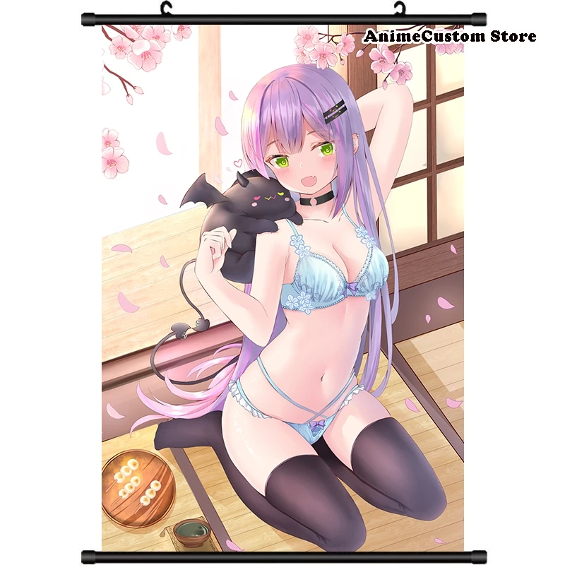 Игра Hololive YouTube Tokoyami Towa HD настенный свиток рулонная картина постер подвесной Декор