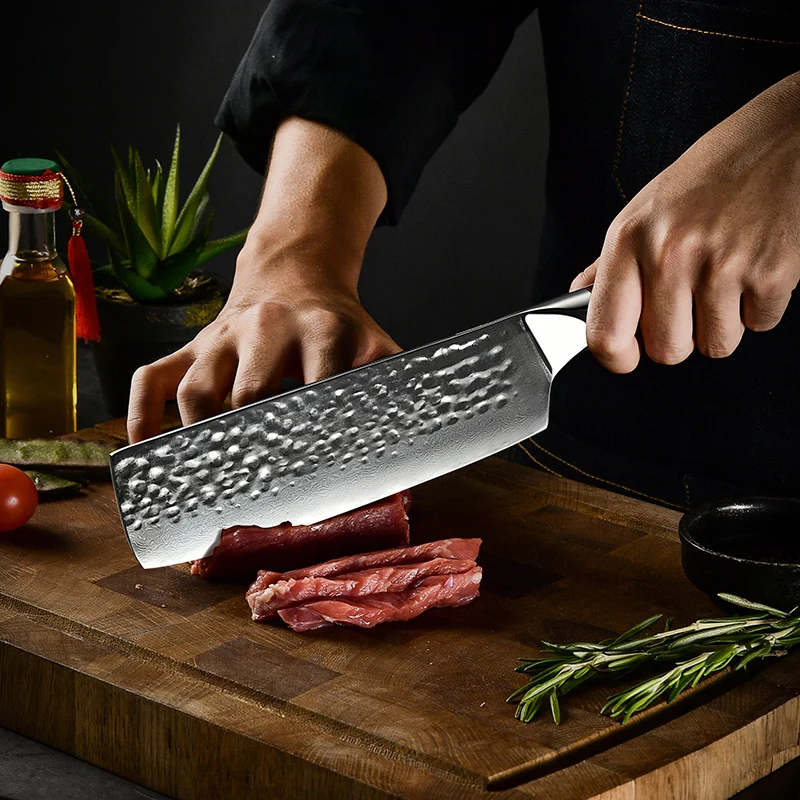 Нож шеф-повара Grandsharp профессиональный японский нож из дамасской нержавеющей