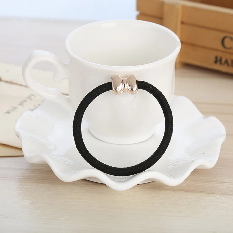 10 шт. корейские черные женские аксессуары для волос эластичная повязка на голову