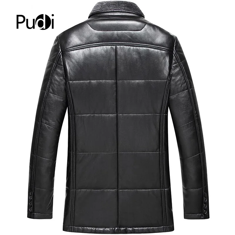 PUDI MT822 мужское зимнее пальто Новые модные куртки из овечьей кожи пуховые куртки с овечьим меховым воротником Осенняя Повседневная Верхняя одежда