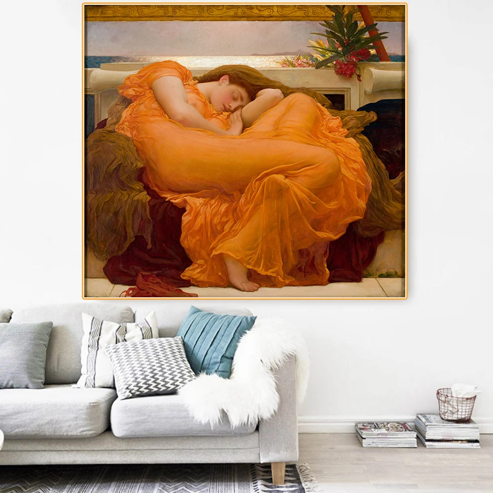 Картина маслом на холсте Citon Frederic Leighton Флюоресцентный Джун June художественное