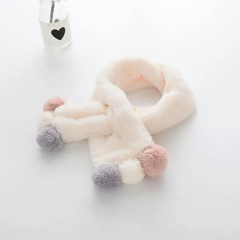 

Winter Cute Children Scarf Boy Girls Scarves Imitation Rabbit hair Collar Scarf
