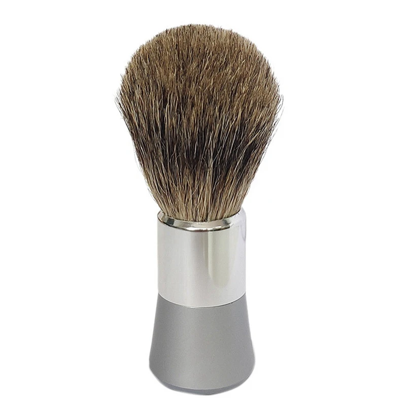 

Shaving Brush,Pure Badger Hair Beard Brush Men'S Shaving Brush Handle Supply Various Hair Razors for Men'S Grooming Kit