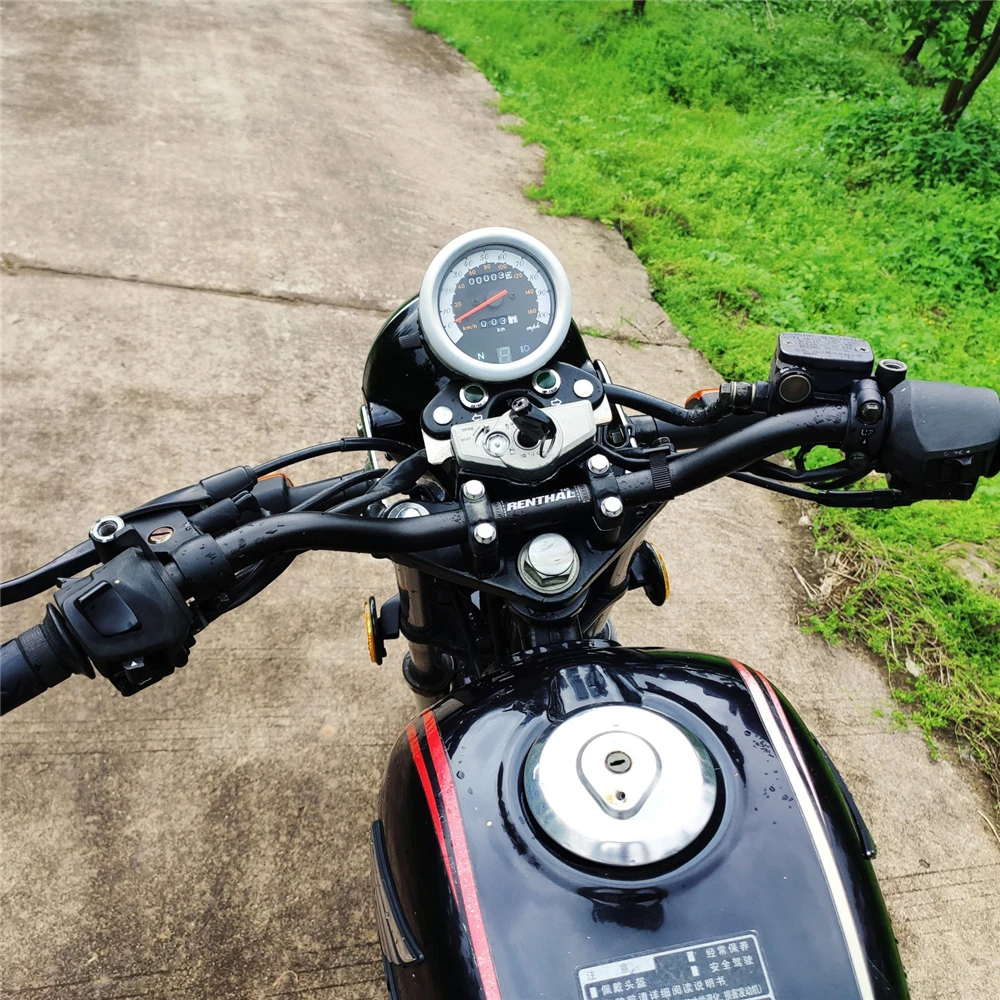 Руль мотоцикла Renthal 22 мм ручки из алюминиевого сплава с ЧПУ для Yamaha FZ6 FZ1 XJ6 NC750X CB500X