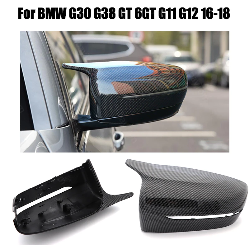 

Rearview Mirror Caps Side Mirror Cover M3 Style Horn Shape Replacement 2pcs for BMW G30 G38 GT G11 G12 2016 2017 2018