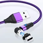 Магнитный кабель Micro USB Type-C для быстрой зарядки, телефонные аксессуары для iPhone 7, 8 Plus, Xr, 11, Xiaomi Redmi, зарядное устройство с поворотом на 540 градусов