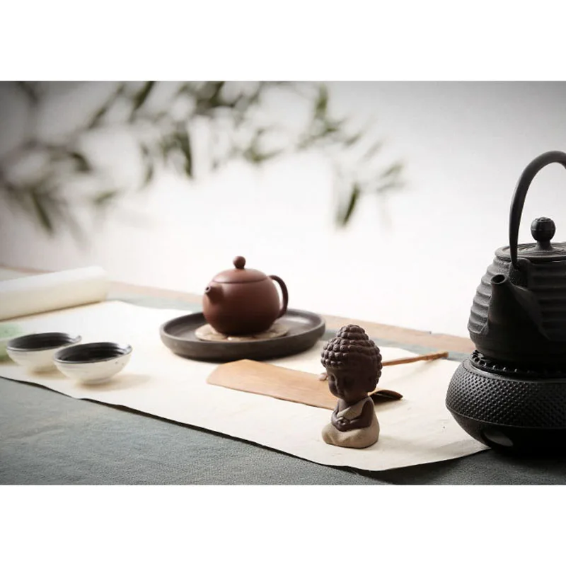 Маленькая статуя Будды керамический цветочный горшок чай предметы интерьера для