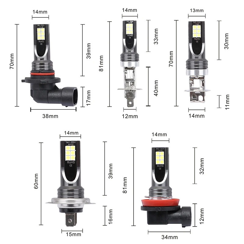 

2PCS LED Bulb Car Headlamp Super Bright Automobile Led Fog Light CarSignal Light