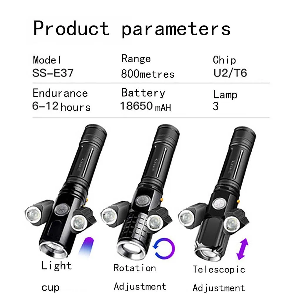 

Bike headlight Led mountain bike front light bicycle flashlight charging super bright night riding equipment accessories