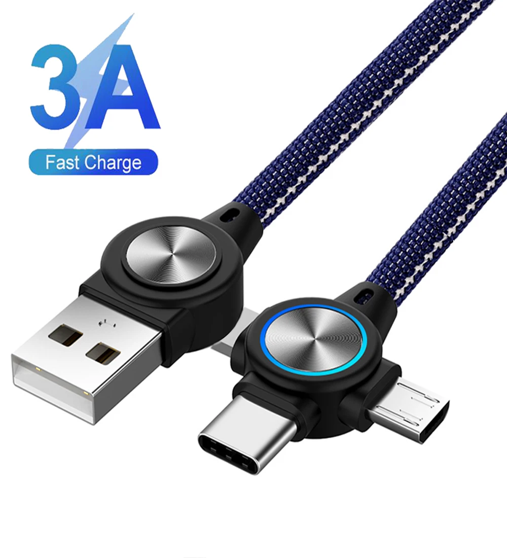 RDCY 1 м USB кабель 3 в 3A Быстрая зарядка Шнур для iPhone Samsung Xiaomi телефон зарядный шнур