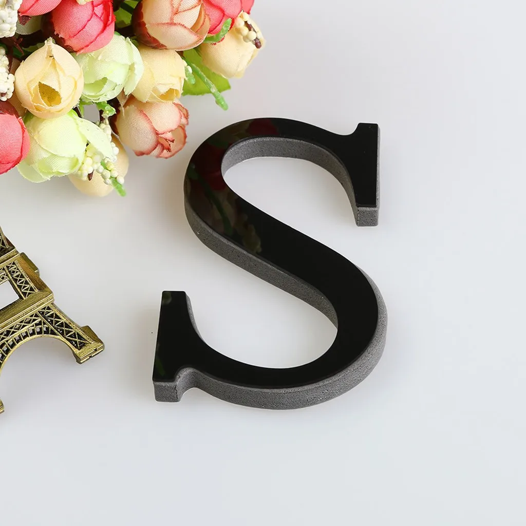 Зеркальные настенные 3d-наклейки в виде букв 10 см | Дом и сад