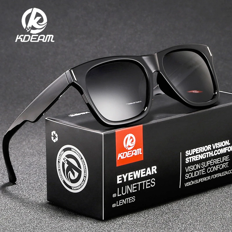 

Kdeam 2021 Polarized Sunglasses Men Women Spuare Mirror Driver Shades Male Vintage Sun Glasses Brand Summer UV400 Oculos de sol