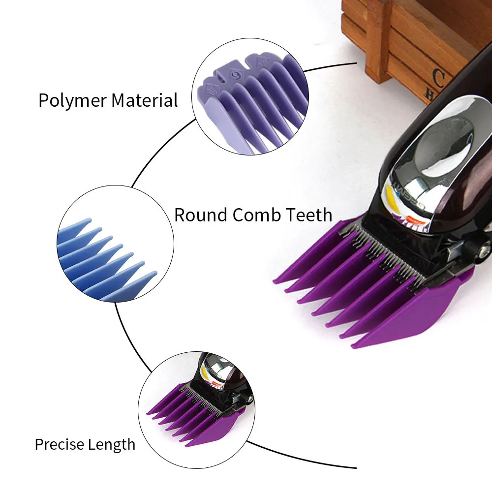 Парикмахерская электрическая расческа 8 шт./компл. набор направляющих для