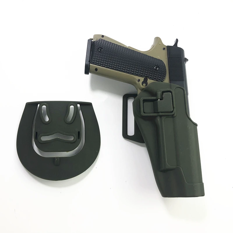 

Airsoft Tactical Holster for CQC Left Hand Waist Gun Holster fits Colt 1911 with Belt Paddle Loop