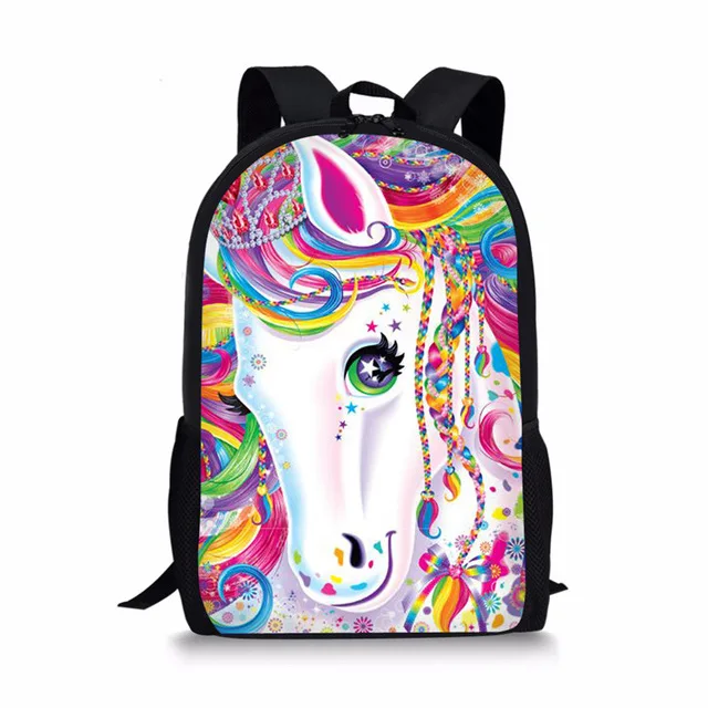 

Школьный рюкзак с мультяшным принтом единорога для детей, рюкзаки для мальчиков и девочек, прочные повседневные Рюкзаки для студентов