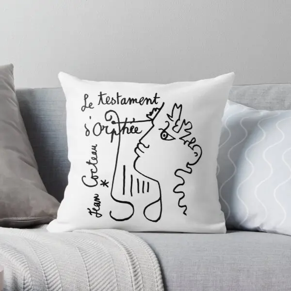 

Cocteau - Le testament d Orphee Throw Pillow Cover Pillow Case Waist Cushion Cover Wedding Bed Pillows NOT Included