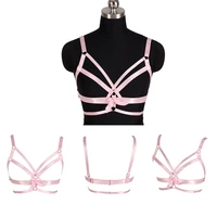 hollow bra harness garter suspenders bust bondage straps for women harajuku lingerie harness garter belt erotic accessories