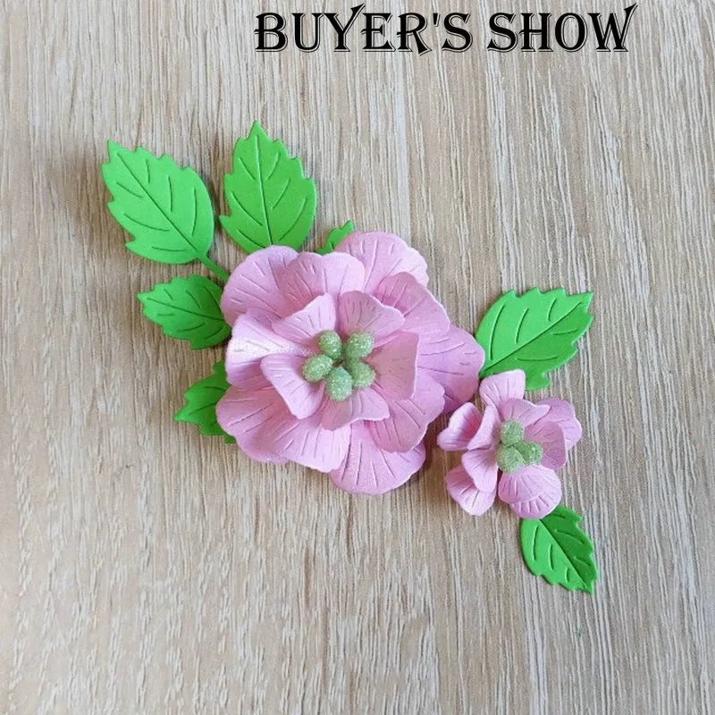 5 шт. цветок сшитые металлические режущие штампы Рождество Новый трафарет для DIY