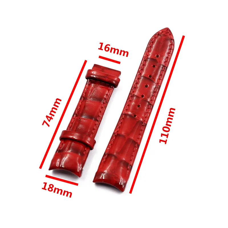 Watch accessories Suitable for Tissot strap 1853 library T035 strap female T035210 T035207A leather strap 18mm