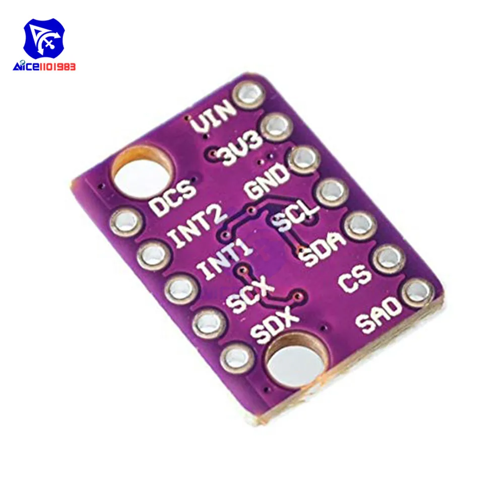 Diymore GY-LSM6DS3 3-осевой акселерометр гироскоп Фотодатчик плата SPI IIC I2C модуль