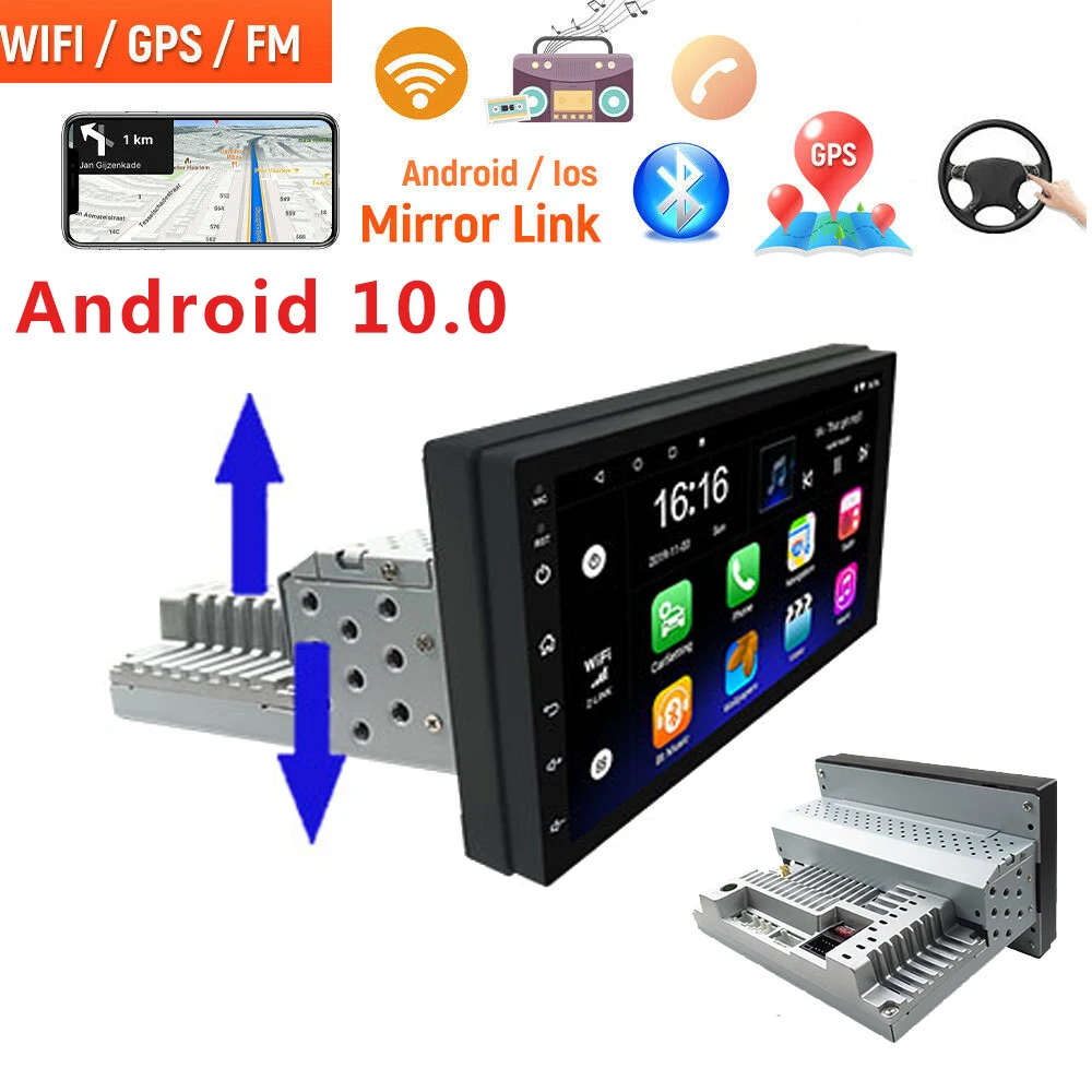 

1Din Android 10 Car Radio Multimedia Player Universal 1 DIN Stereo CarPlay For Volkswagen Nissan Hyundai Kia Toyota LADA Ford