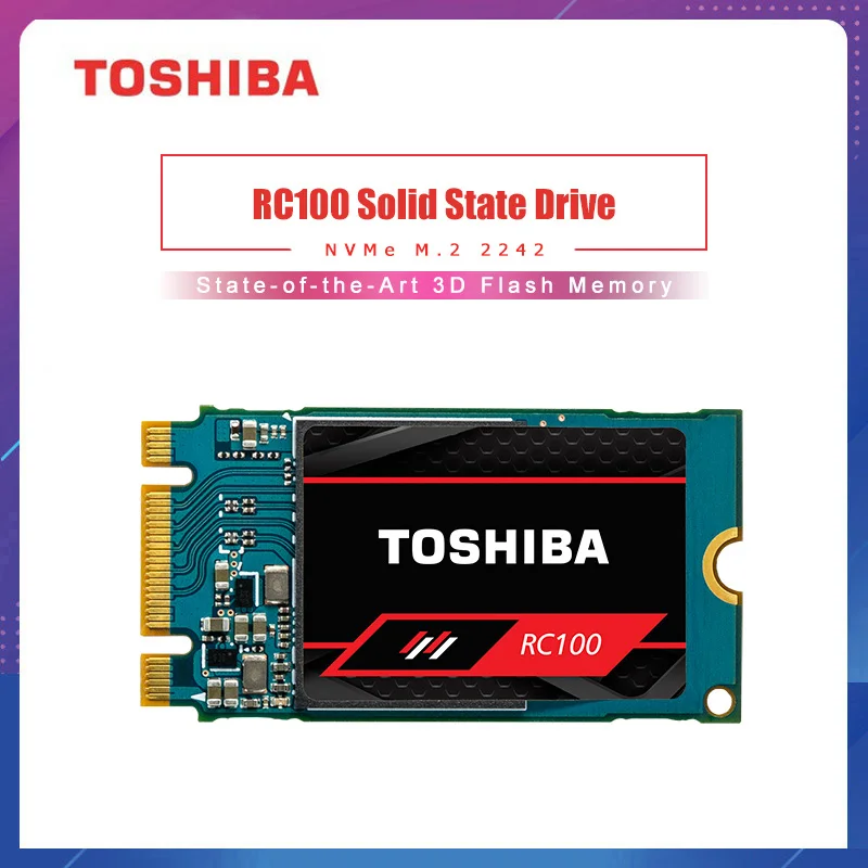 TOSHIBA RC100 SSD 120 ГБ 240 M.2 2242 NVMe PCIe Gen3x2 3D NAND Внутренний твердотельный диск Жесткий для