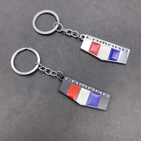 10x car emblem keychain national flag 3d metal key chain fob ring for camaro chevrolet keyring