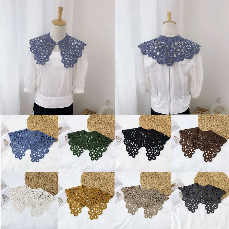 

1PC All-match Knotted Scarf Women Girls Cape Shawl Decoration Solid Color Simple Wrap Hollow Crochet Summer Thin Scarf
