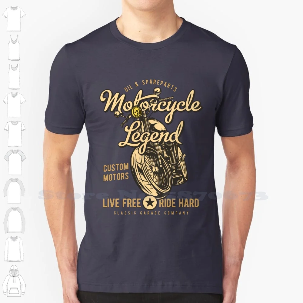 

Модная футболка с надписью «Легенда о мотоцикле», модная футболка, классный мотоциклетный шлем, забавная Байкерская музыка, Винтажный Клас...