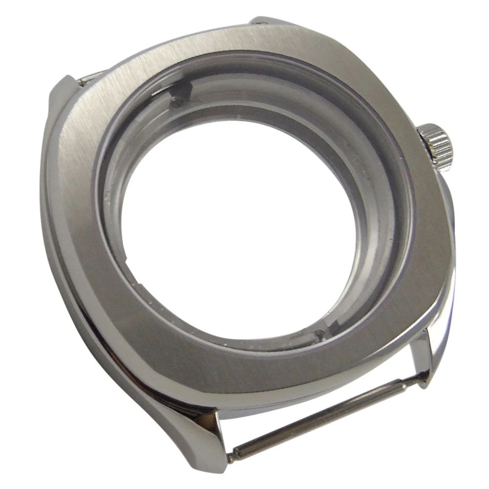 Квадратный чехол для часов из нержавеющей стали с сапфировым стеклом 40 мм