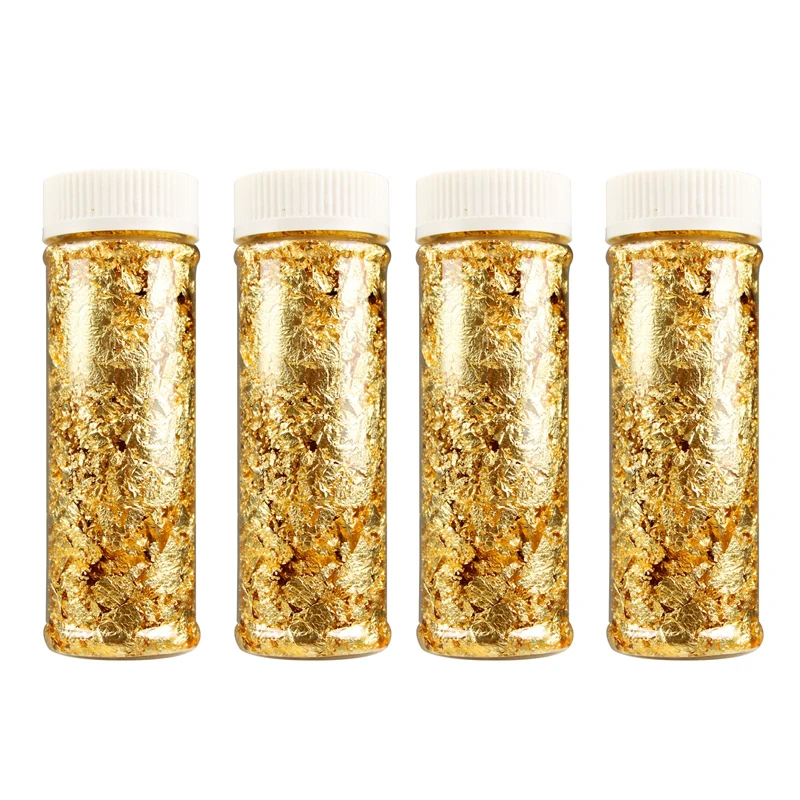 1 шт. листочек из съедобного Золота Хлопья шабина 24 к Золотая фольга бумажные