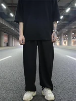 men straight pants spring and autumn new dark dark wind department urban youth loose versatile large size casual pants