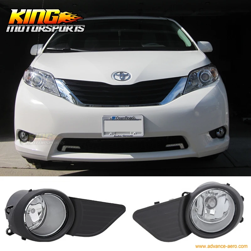 Подходит для 2011 2016 Toyota Sienna 5 Dr прозрачные противотуманные фары бампер лампы с