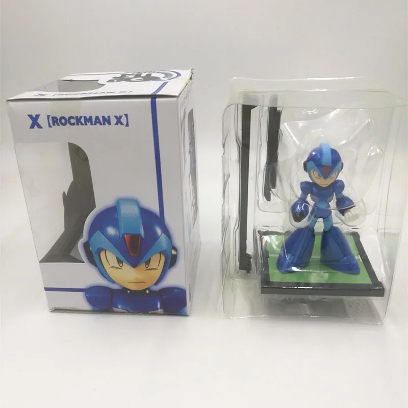 2 шт./набор 4 ''Мега человек фигурка игрушка Megaman Rockman синий 016 красный 017 Rokkuman модель куклы аниме фигурка Nendoroid фигурка