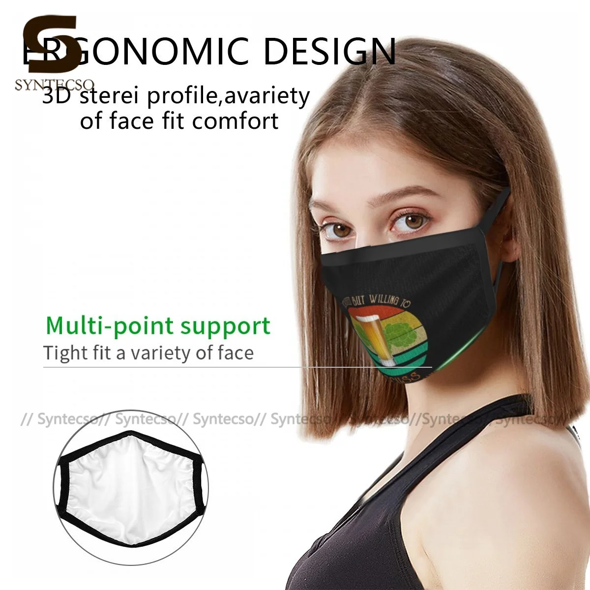 

Craft Beer Mouth Face Mask Cloth Fancy Dustproof Wholesale Adult Facial Mask