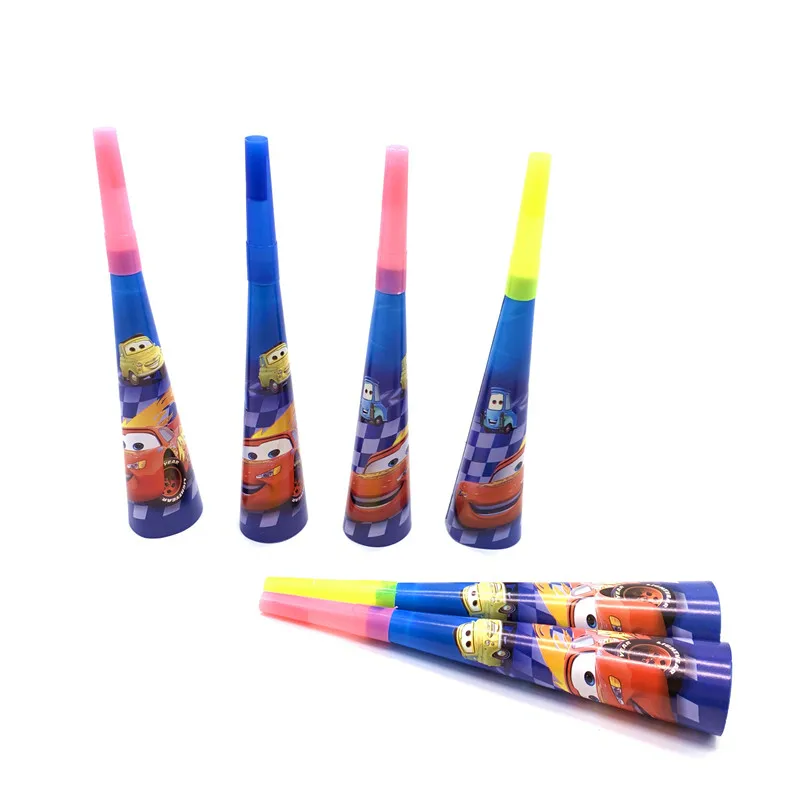 Horns-6Pcs Из мультфильма, популярная яркая детская одежда с рисунком персонажей disney автомобили тема ребенок День рождения украшения набор принадлежности для тематической вечеринки Семья вечерние Baby Shower вечерние поставки - Цвет: Horns-6Pcs