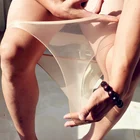 Мужское нижнее белье, мерсеризационные дышащие привлекательные трусы, цельное бесшовное ультратонкое прозрачное блестящее нижнее белье