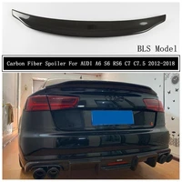carbon fiber spoiler for audi a6 s6 rs6 c7 c7 5 2012 2013 14 2015 16 17 2018 wing lip spoilers high quality bls car accessories