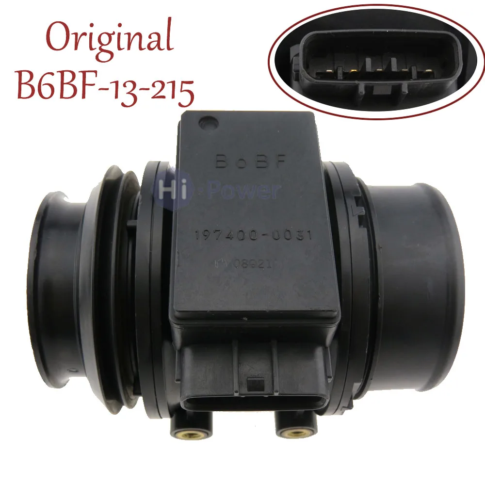 Оригинальный B6BF-13-215 197400-0031 метр MAFS расходомер воздуха сенсор для MAZDA 323 MPV MX5 B6BF13215
