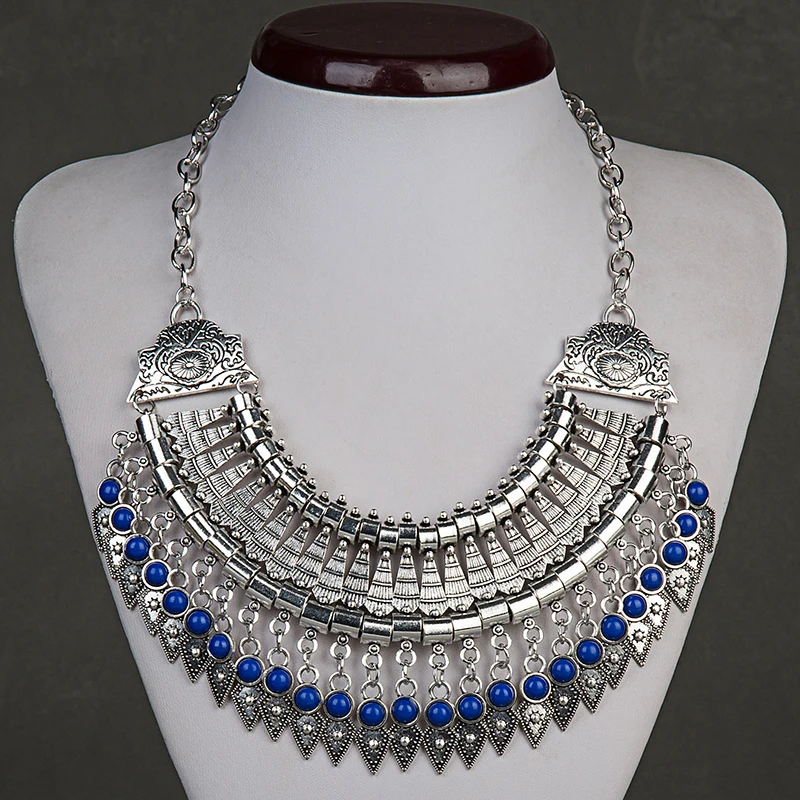 2016 чешские ювелирные цыганская этническая колье воротник старинные макси