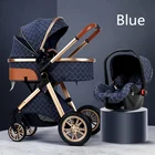Детские коляски 3 в 1 Портативный дорожные Детские коляски складные коляски Алюминий высокой мощности с рамкой из пейзаж автомобиль для новорожденных