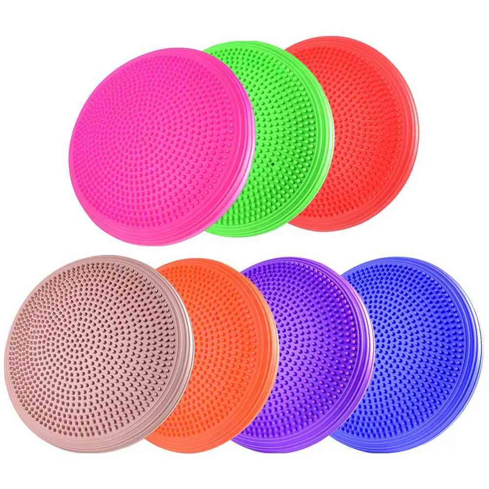 

Large Size 34cm PVC Yoga massage cushion mat balancing wheel cushiest pad riot thickening yoga balancing Balance