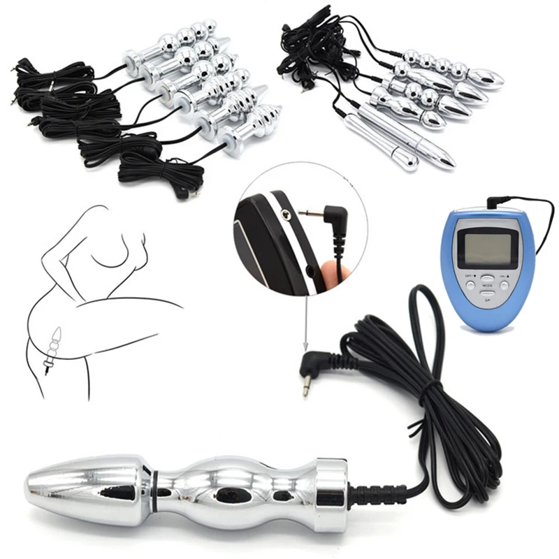 Секс-магазин Электрический шок Анальная пробка Вибраторы стимуляция массажем