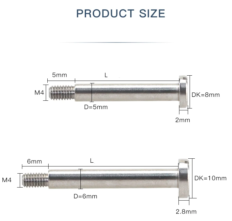 2 шт. M3 шлицевые Наплечные винты одно слово плечевой вал предельный разъем scrwe