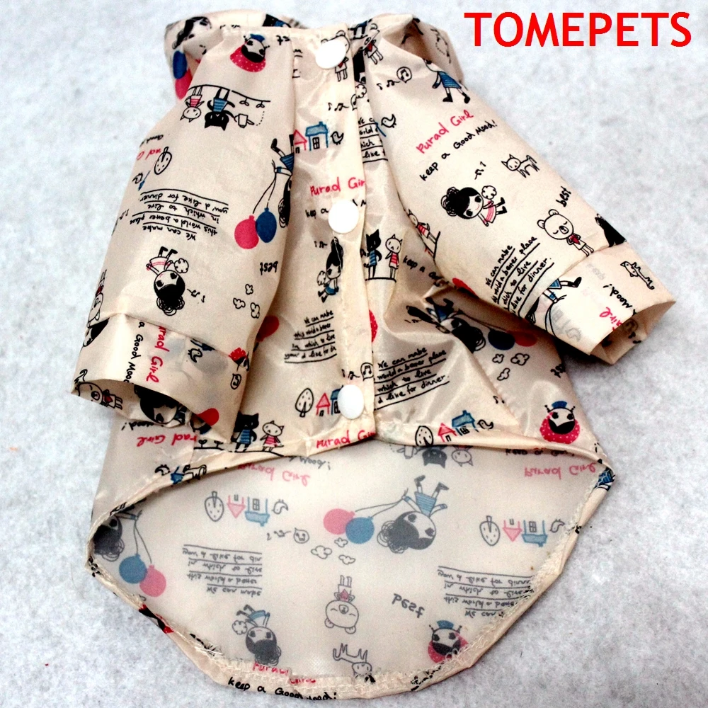 TOMEPETS водонепроницаемое пальто для собак куртка жилет дождевик одежда с милым