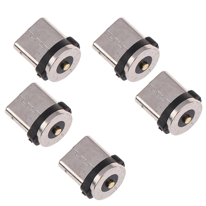 

5pcs/lot Magnetic Seat Cable Adapter Micro USB Type C male plug Dustproof Magnetic Tips For Iphone Magnet Charger Connector