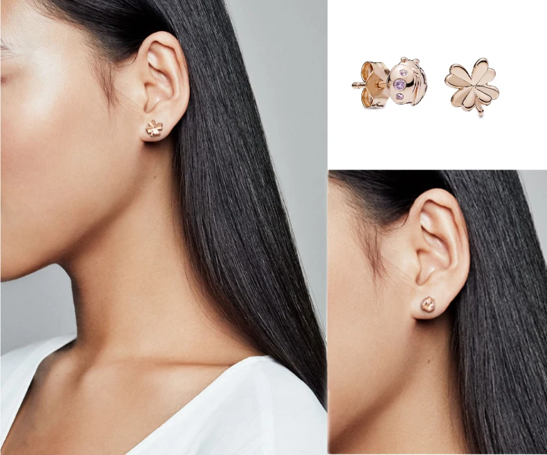 Женские серьги гвоздики с божьей коровкой простые изысканные брендовые цвета