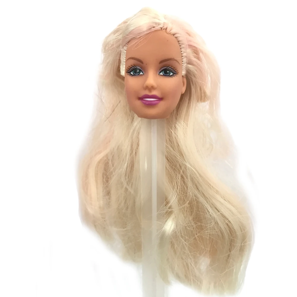 Кукольная голова с разными волосами для кукол 30 см аксессуары подарок сделай сам