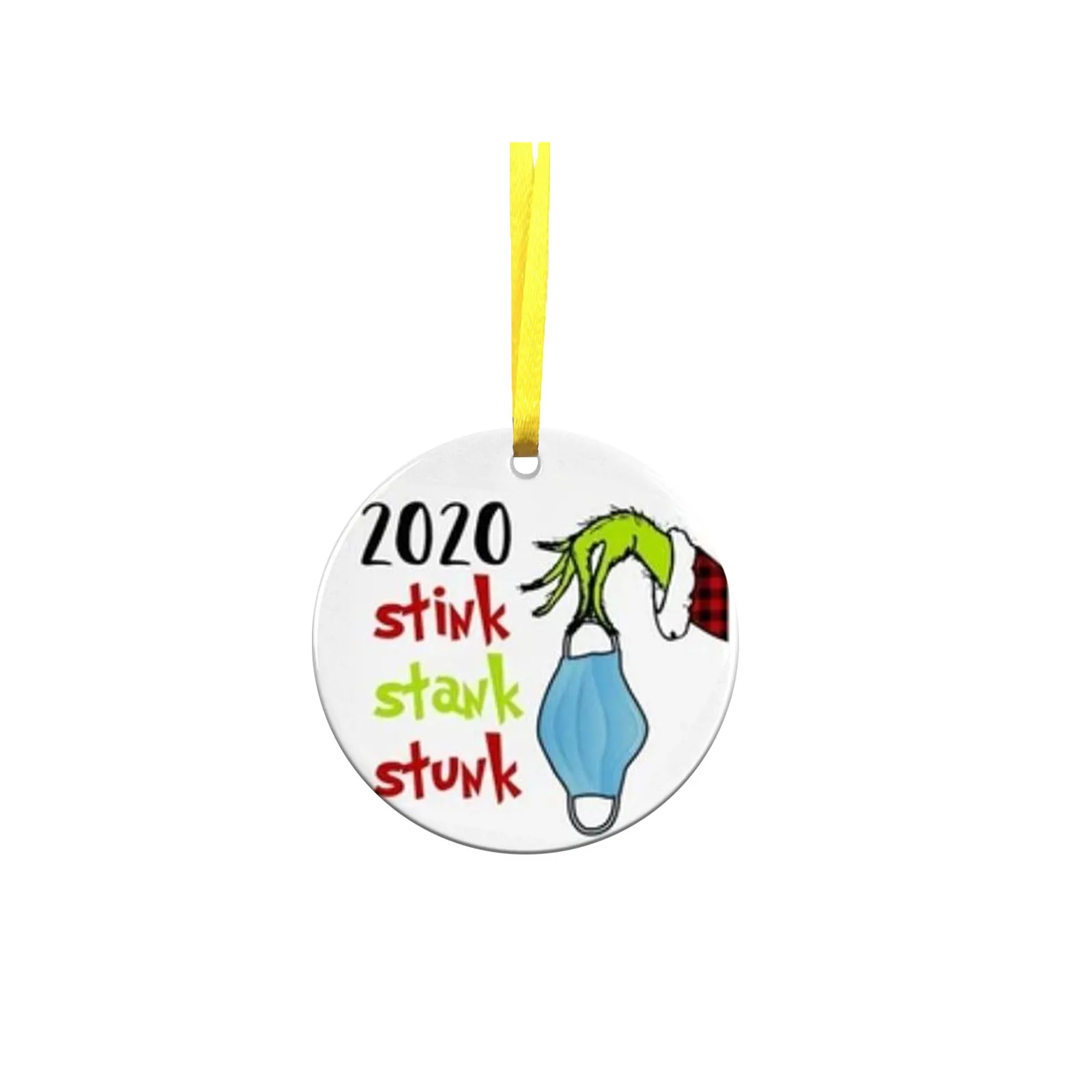 Персонализировать в форме украшения Висячие для рождественской орнамент с елкой