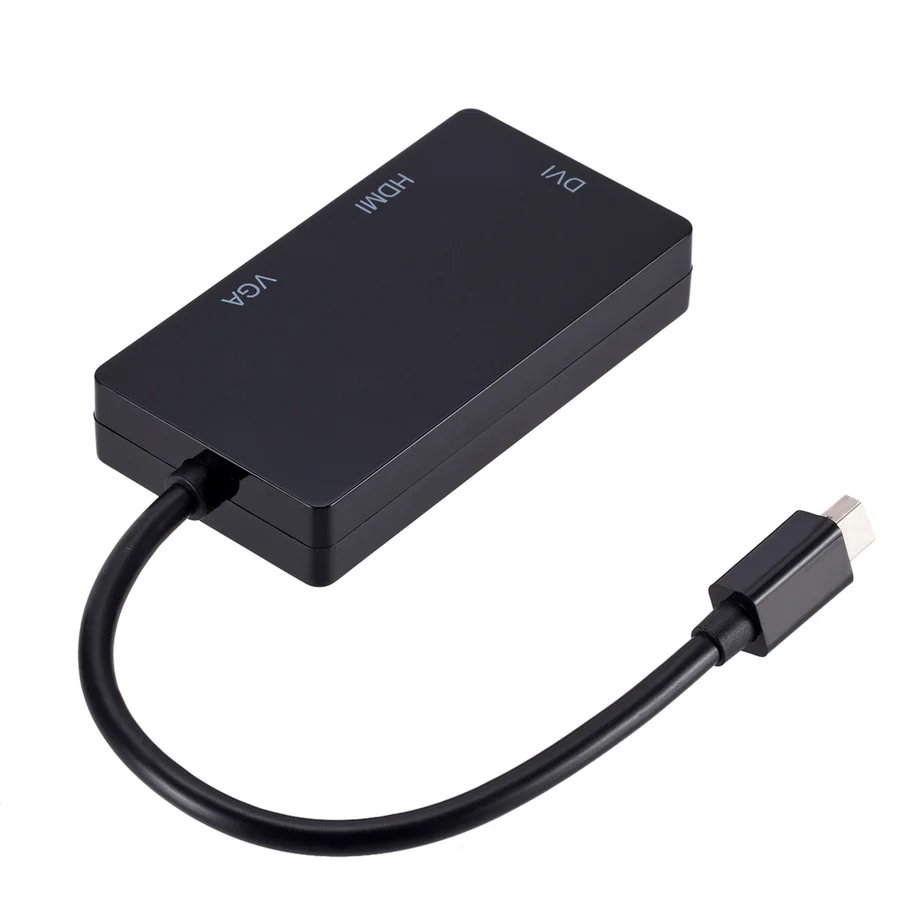 Mini DP к HDMI-совместимый 3 в 1 Thunderbolt DisplayPort VGA DVI кабельный разъем для Apple iMac Mac Book Monitor